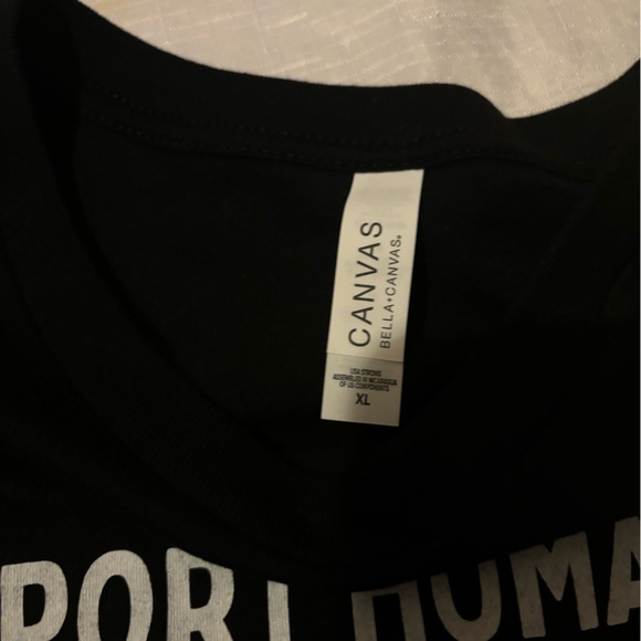 NEW! Free Palestine T Shirt AND Two Palestinian Flag Pins Black XL - Picture 4 of 6